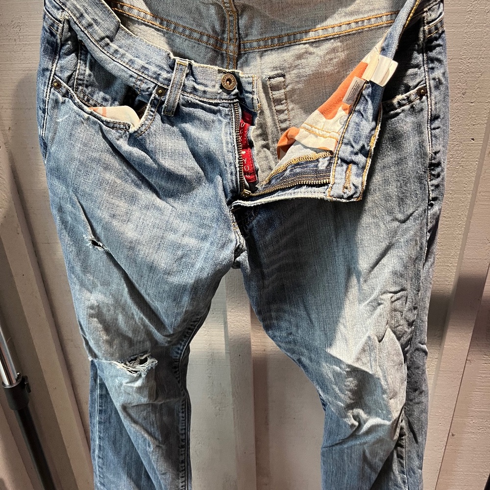 Lucky 32x30 221 Original Boot Distressed jeans